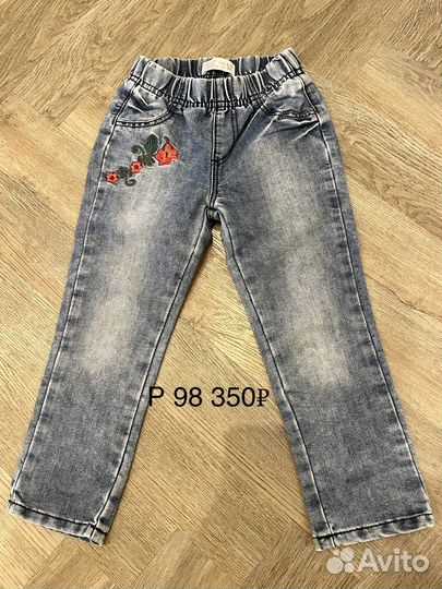 Джинсы для девочки 98