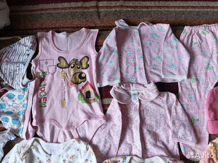Вещи пакетом на девочку от 0 до 6 месяцев