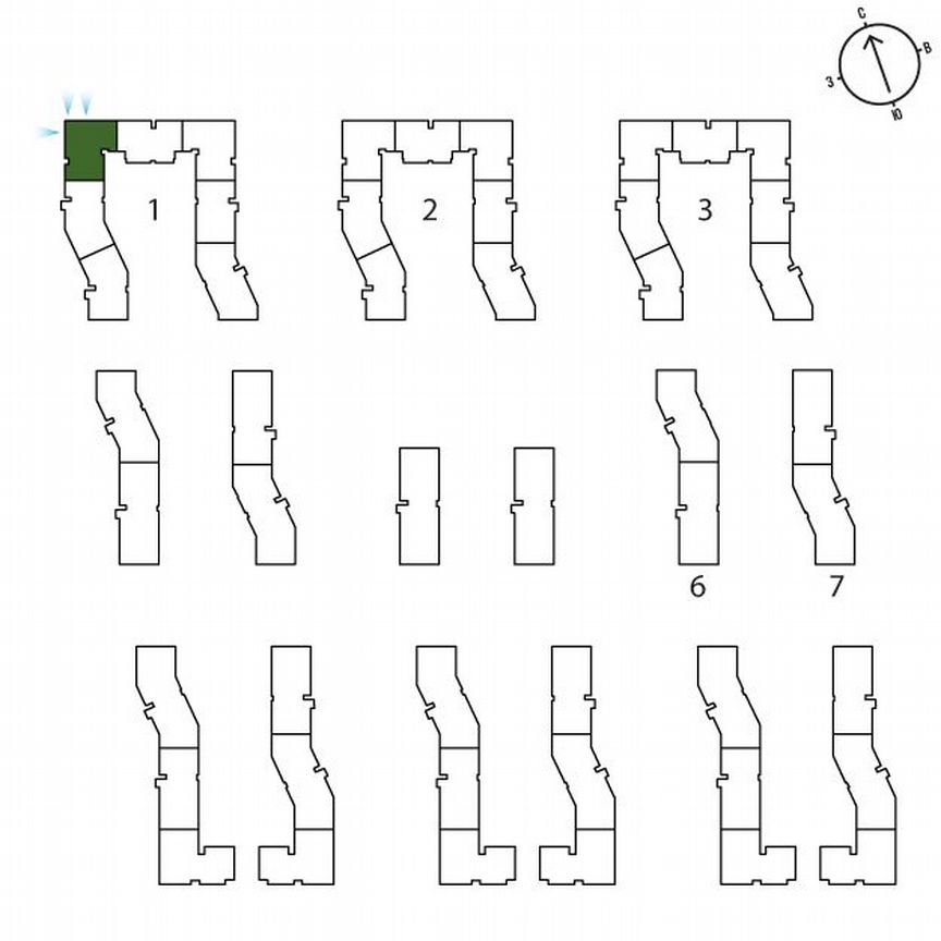 3-к. квартира, 64,4 м², 2/3 эт.