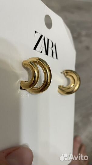 Крупные серьги zara