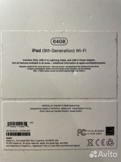 iPad 10.2 2021 64gb