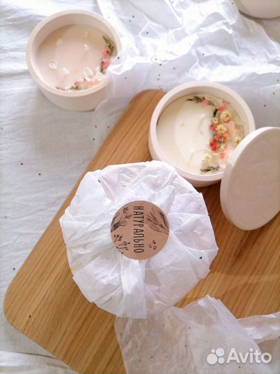 Ароматическая свеча ручной работы