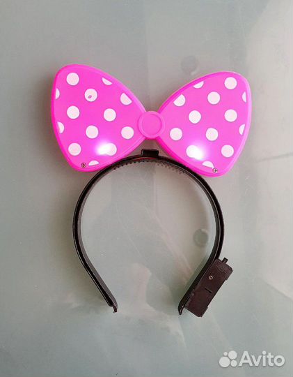 Ободок Минни Маус светящийся