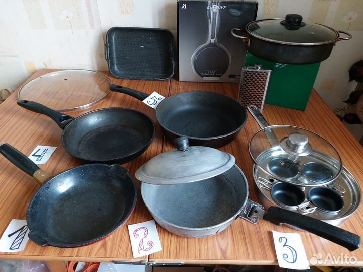 Сковороды, кастрюльки, чайники