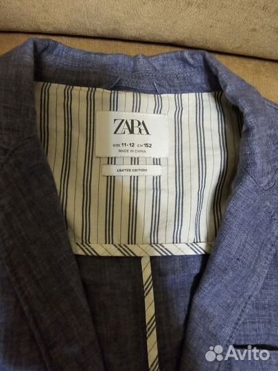 Пиджак лён zara для мальчика
