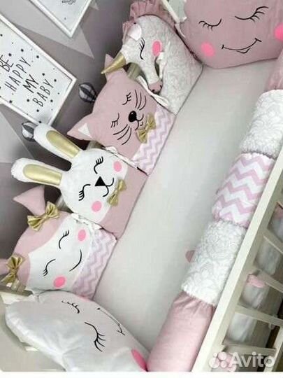 Бортики в детскую кроватку