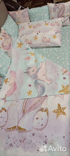 Бортики в кроватку новые