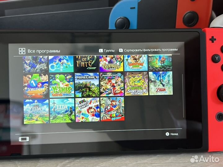 Nintendo Switch V2 прошитый с чехлом + 23 Игры