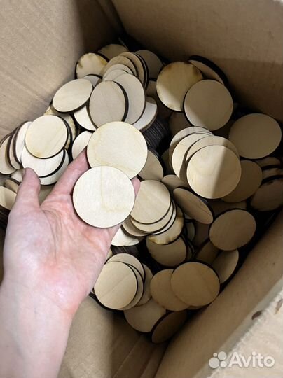 Заготовки для рукоделия из дерева,кольца,шайбы