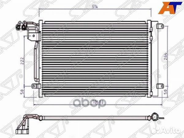 Радиатор кондиционера audi A1 10- / seat ibiza