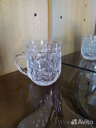 Набор хрустальных кружек дхз. 70-80-е годы СССР
