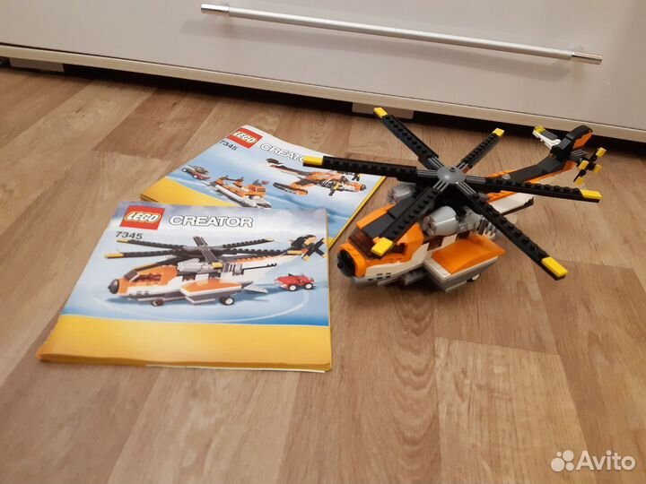 Лего 7345 транспортный вертолет