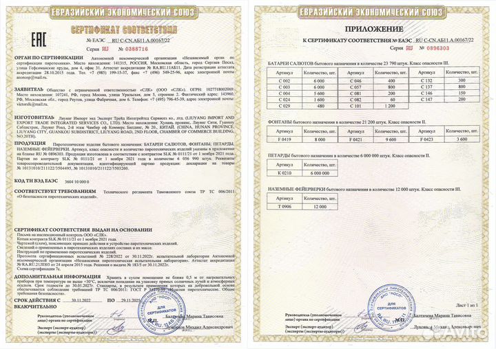 Салют Гнев ангелов, Фейерверк 16 залпов