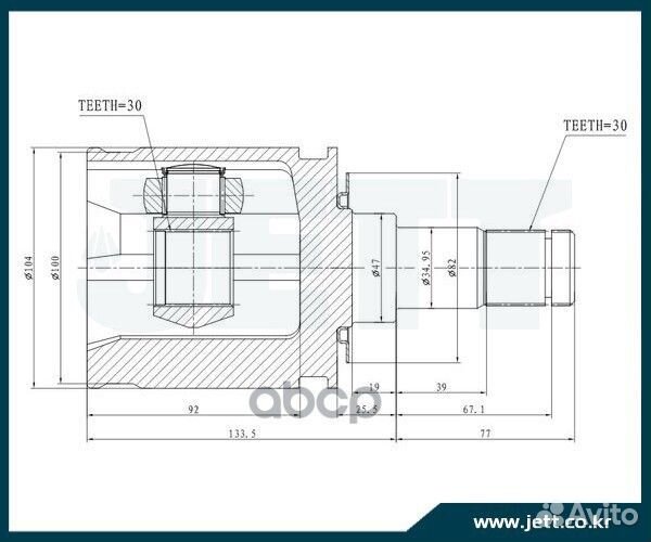 Шрус V409107 jett