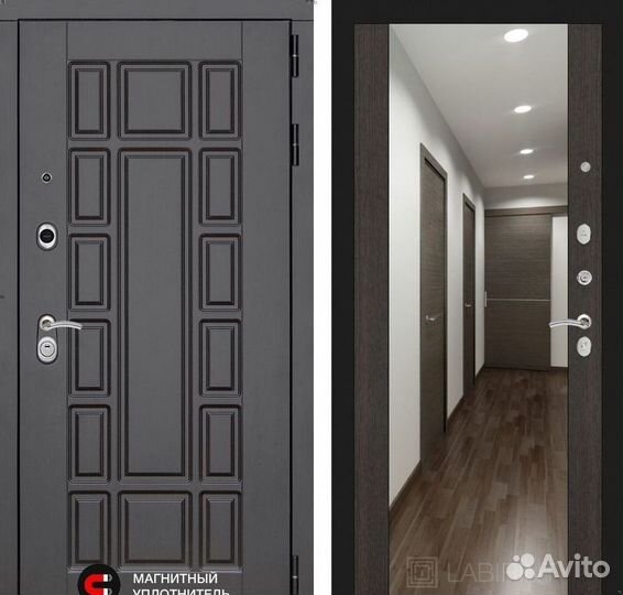 Дверь входная Венге Италия металлическая