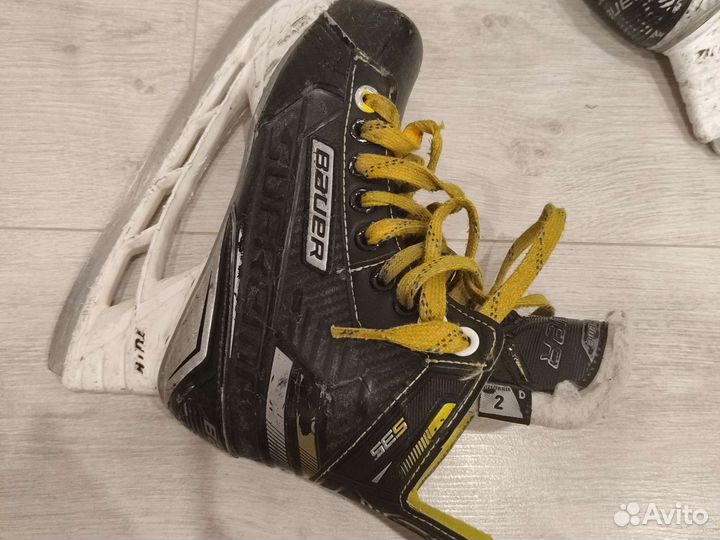 Хоккейные коньки bauer 2 размер