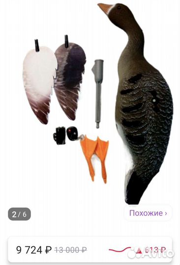 Чучела гусей белолобый 