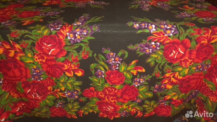 Большие шали платки павловопосадские - 2 шт