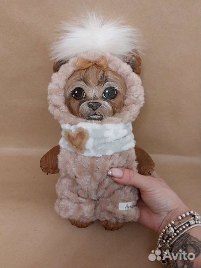 Собачка Йорк,ручная работа