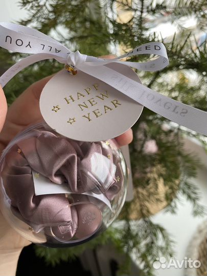 Шелковая резинка для волос