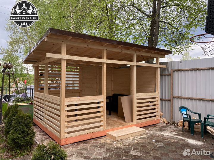 Беседка открытая 3х4