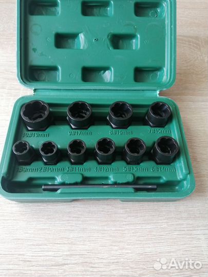 Набор головок для поврежденных болтов и гаек