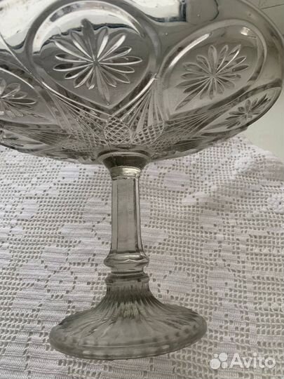 Ваза для фруктов на ножке СССР