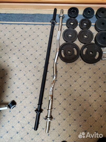 Гантели разборные, штанга, блины