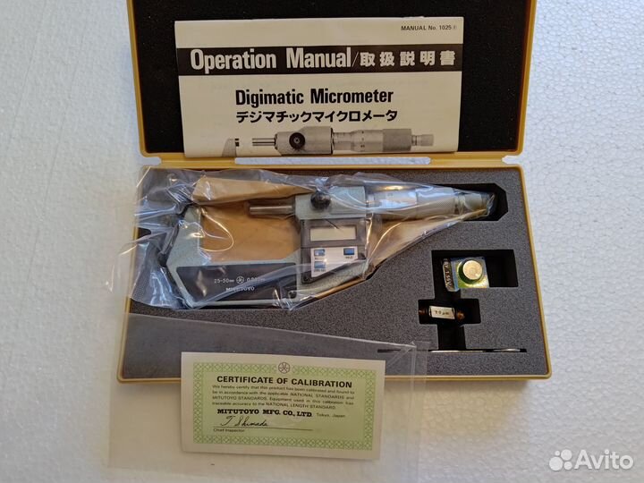 Микрометр цифровой 25-50мм 0.001 Mitutoyo 395-542