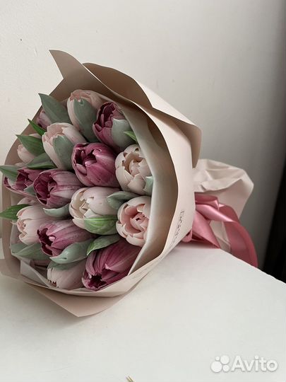 Букет тюльпанов из зефира