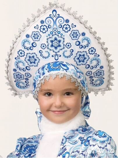 Карнавальный костюм для девочки Снегурочка