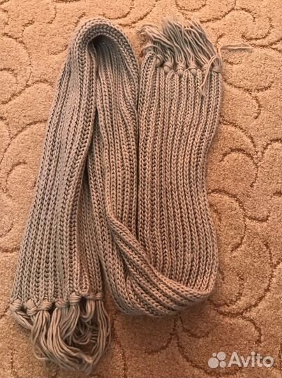 Комплект шапка и шарф женские зимние