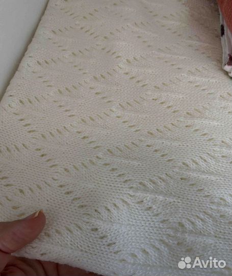 Плед детский вязаный новый