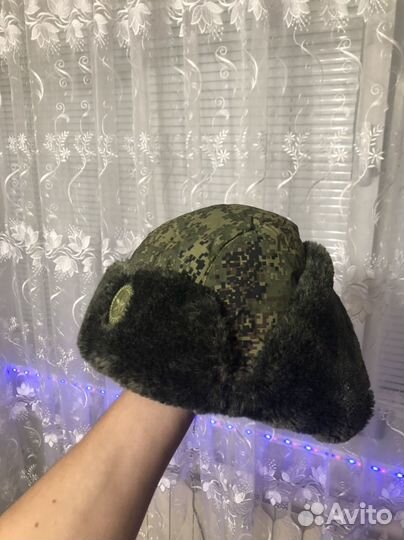 Шапка ушанка военная
