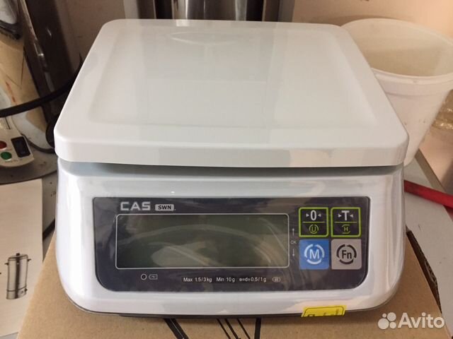 Весы порционные CAS SWN 3. 6.15.30 Корея
