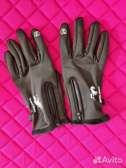 Перчатки для верховой езды утепленные