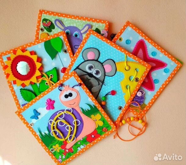 Развивающая кинижка - малышка из фетра