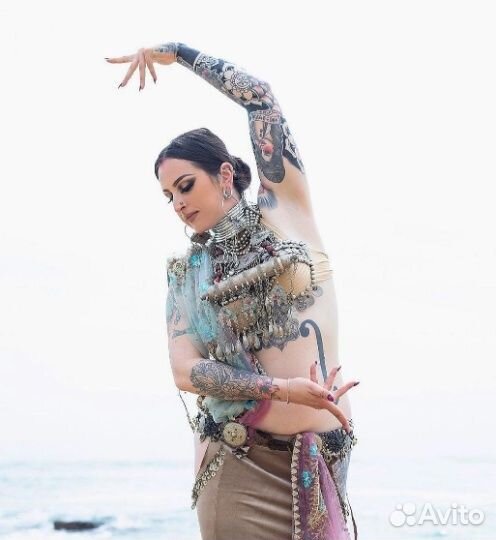 Винтаж старое колье бусы ожерелье шкатулка тайник