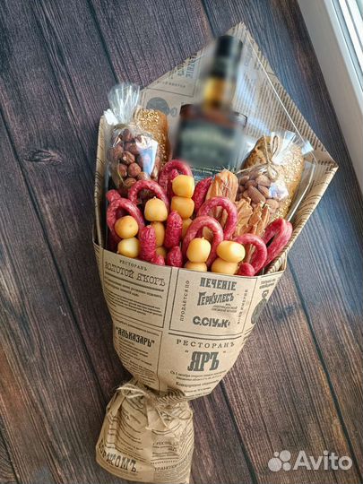 Колбасный букет Мужской букет