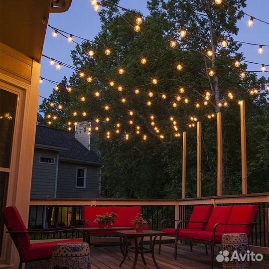 Белт-лайт, гирлянда для улицы и помещения