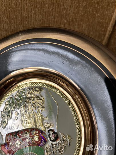 Декоративная тарелка Chokin фарфор