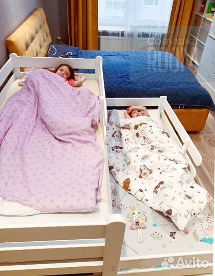 Кровать из бука выкатная для двоих