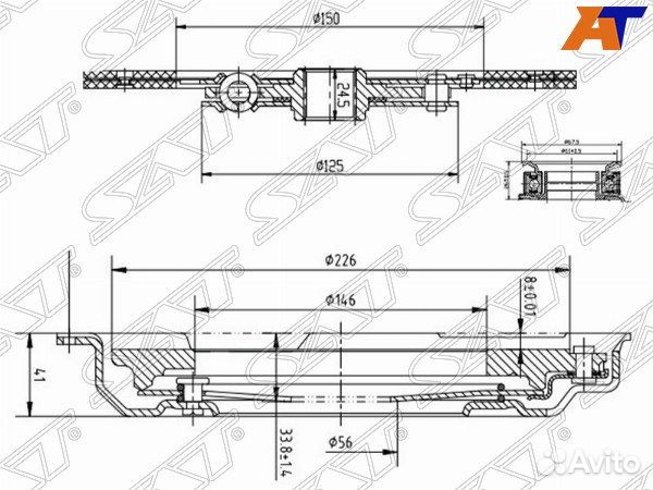 Комплект сцепления subaru XV