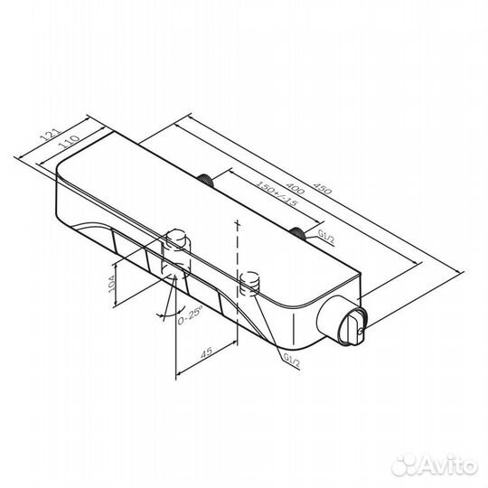 Смеситель для душа AM.PM Func F8F10522 черный