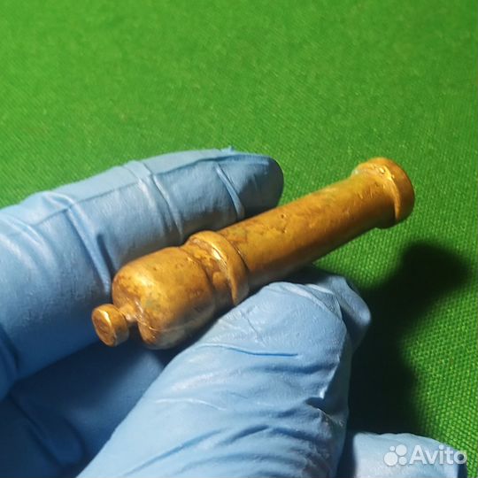 Старинная Пушка бронзовая, статуэтка, старая