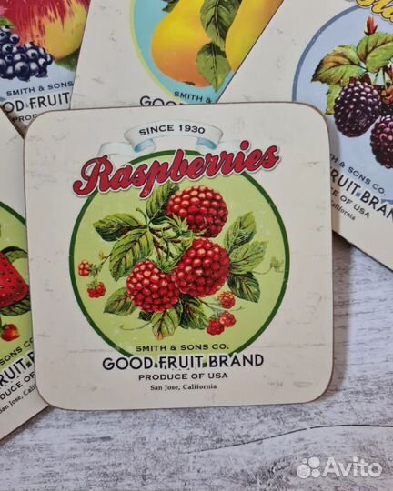 Подставки под кружки/стаканы в винтажном стиле