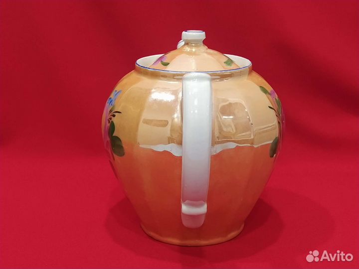 Доливочный чайник, Красный фарфорист, 1920-е гг