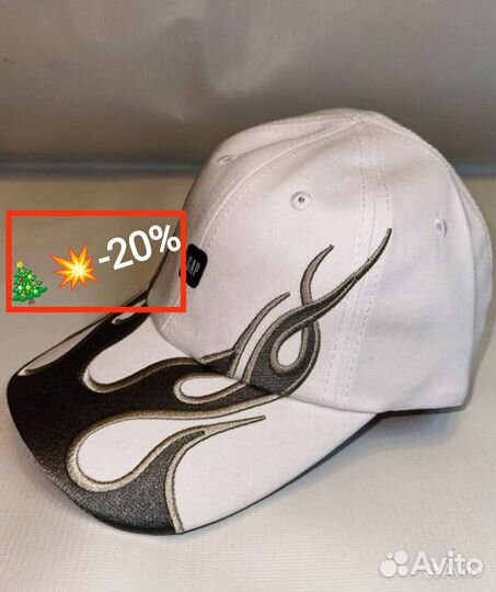 Кепка Gap Balenciaga White белая кепка новая