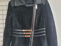 Куртка женская замша с кожаными вставками