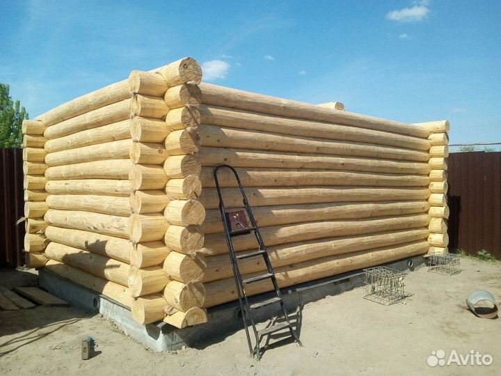 Сруб бани 6*4 пятистенок. Доставка и установка